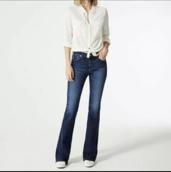 Ag Adriano Goldschmied The Angel Bootcut Women's Blue Jeans Size 26 - Picture 1 of 11